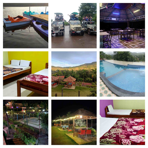 Amba Ghat (Kolhapur)- Lake view stay with boating, swimming pool, All Meals & More!